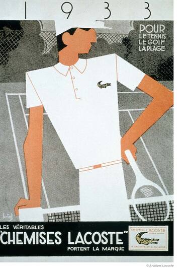 Advertising archive image Lacoste shirt