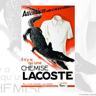 Advertising archive image Lacoste shirt