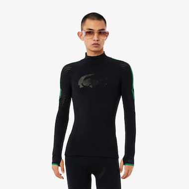 3D 니트 터틀넥 티셔츠