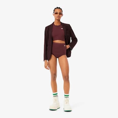 미니 피케 하이웨이스트 숏팬츠