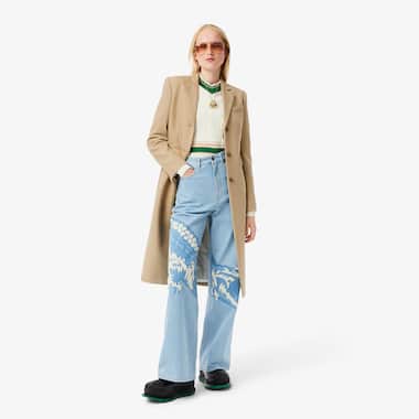 여성 버진울 롱코트