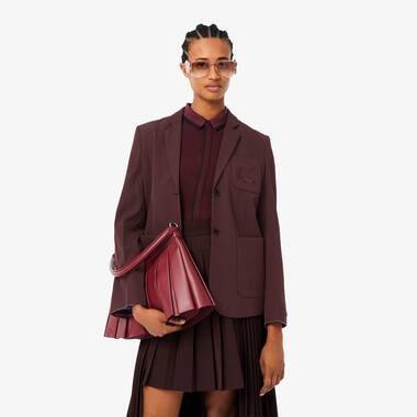 여성 투버튼 울 클래식 블레이저