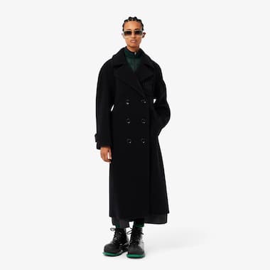 여성 벨티드 롱코트