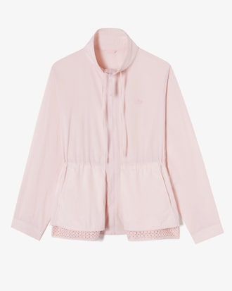 오픈워크 디테일 중기장 점퍼