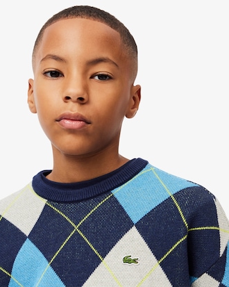 아가일 울 스웨터