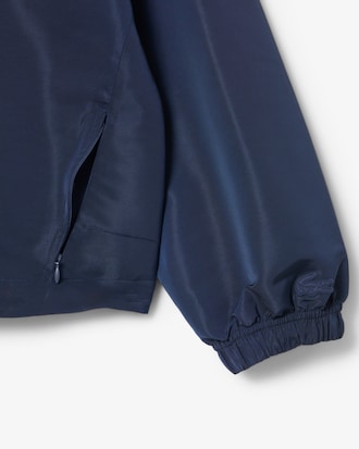 PARIS 레터링 후드 블루종