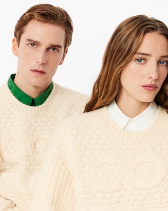 Lemarie 패치워크 크루넥 스웨터