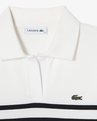 슬림핏 롱기장 피케 드레스