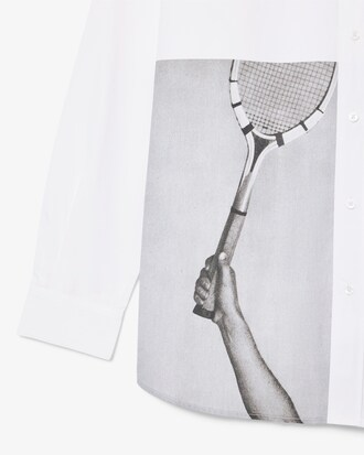 루즈핏 포토 프린팅 셔츠