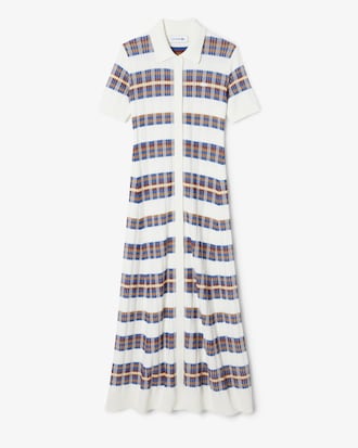 올오버 버튼 반팔 스웨터 드레스