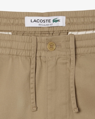 코튼 스트레치 레귤러핏 밴딩 팬츠