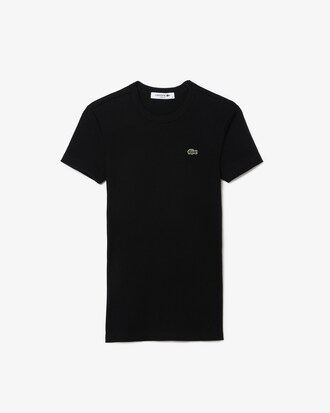 립조직 슬림핏 반팔 티셔츠