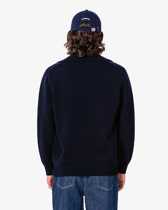 하프 버튼 풀오버