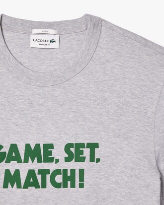 라코스테 메시지 그래픽 티셔츠