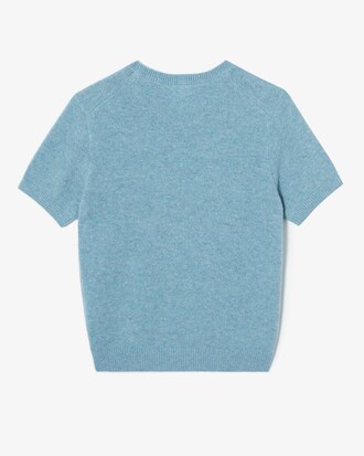 알파카 울 반팔 스웨터