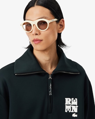 더블 페이스 집업 칼라 스웨트셔츠