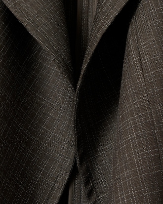 유니섹스 랩 칼라 롱 트렌치 코트