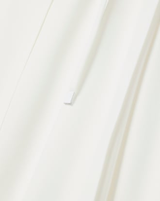 크레이프 플루이드 니 랭스 플리츠 스커트