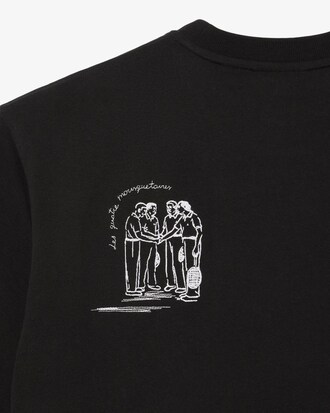 루즈핏 PARIS 그래픽 티셔츠