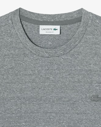 린넨 스트라이프 반팔 티셔츠