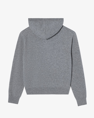 울 후드집업 스웨터