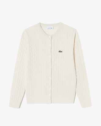 여아 울 케이블 가디건