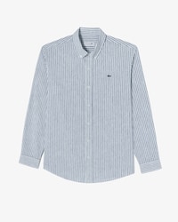 린넨 혼방 스트라이프 셔츠