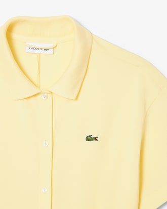 핏앤플레어 벨티드 폴로 드레스