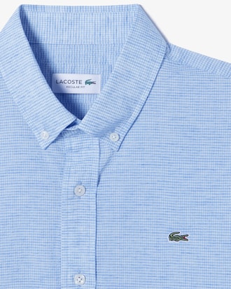 뉴 린넨 체크 셔츠