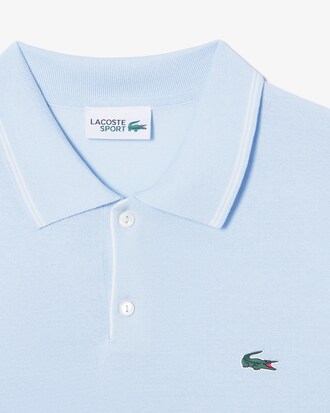 컬러티핑 반팔 폴로 스웨터