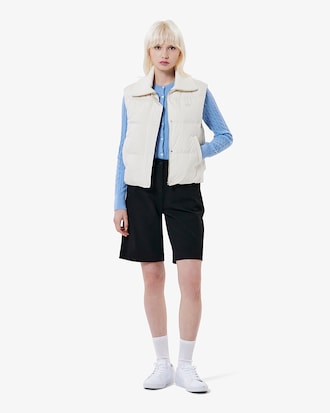 스웨터 카라 다운베스트