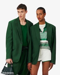 유니섹스 울 트윌 노치드 라펠 재킷