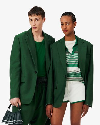 유니섹스 울 트윌 노치드 라펠 재킷