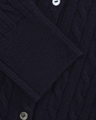 케이블 크루넥 가디건