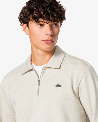 베이직 반집업 스웻셔츠