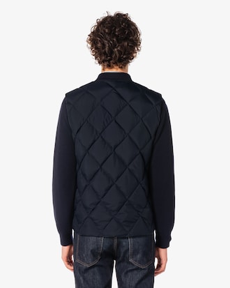 다이아 퀼팅 다운 베스트