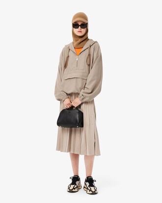 플란넬 후드 탑