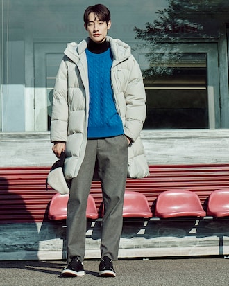 울라이크 헤링본 슬랙스