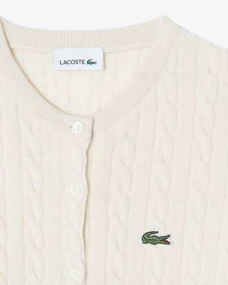 여아 울 케이블 가디건