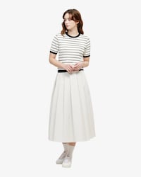 플리츠 미드랭스 스커트