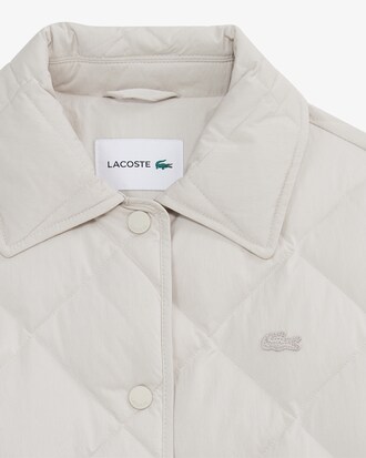 다이아퀼팅 경량 카라 다운