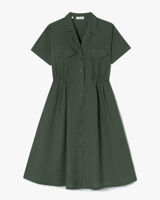 데님라이크 반팔 셔츠 드레스