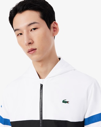 테니스 크록 컬러블럭 자켓