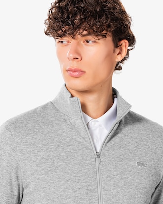 골프 팁핑 하이브리드 풀집업 스웨터