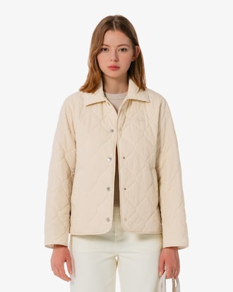 퀼팅 패턴 패딩 점퍼