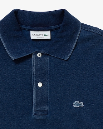 JP 인디고 반팔 폴로 셔츠