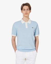 부클 반팔 스웨터 폴로 셔츠