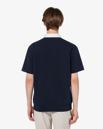 오버핏 밀라노 배색 카라 폴로 셔츠