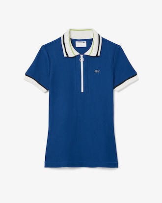 슬림핏 티핑 하프짚업 폴로