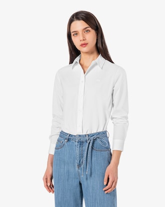 포플린 솔리드 셔츠